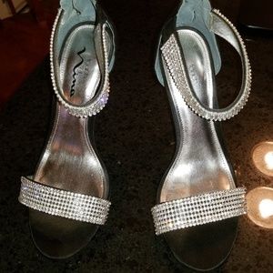 womens rhinestone high heels